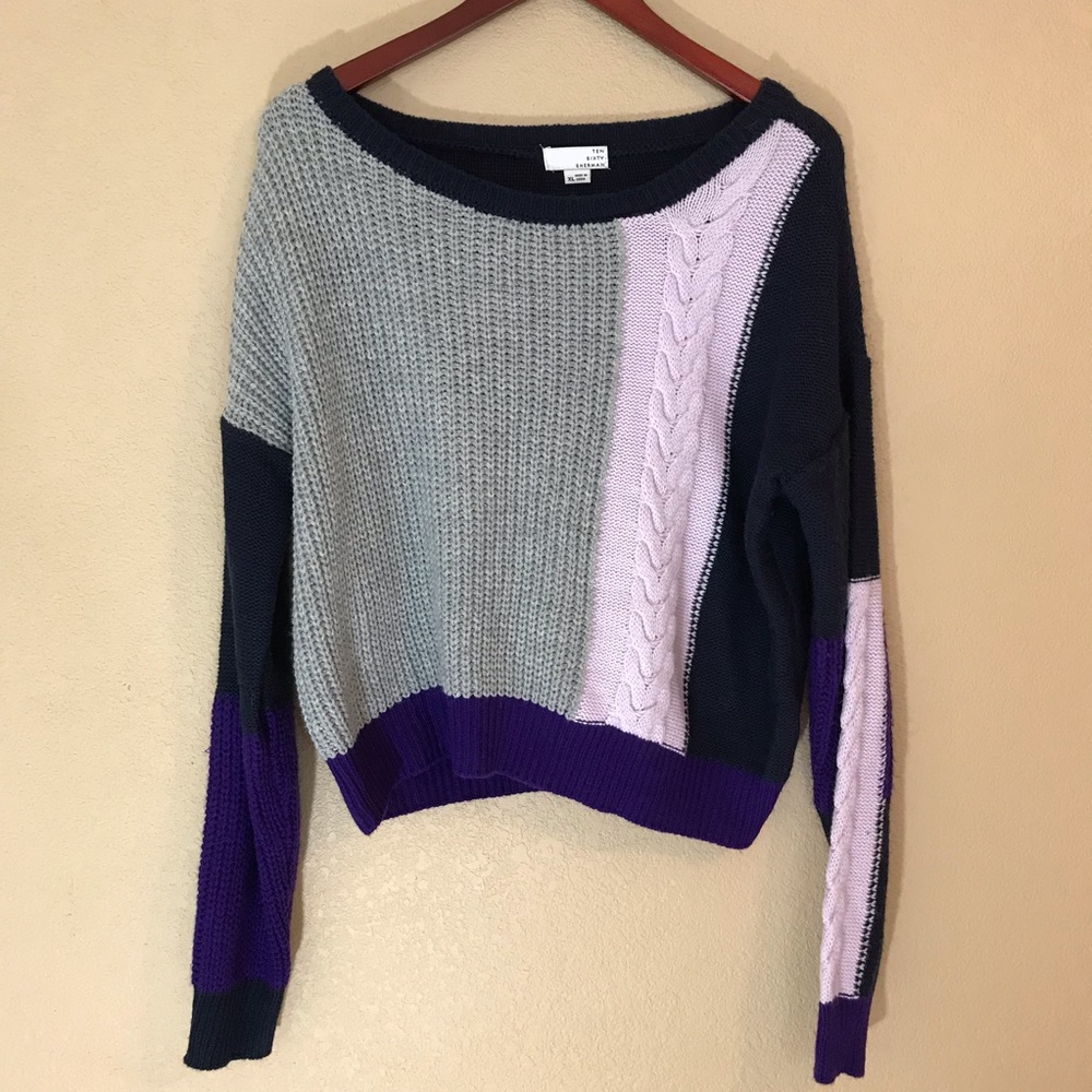 Ten sixty Sherman multicolored chunky knit sweater